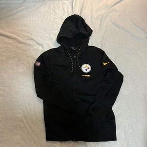 Men’s Pittsburgh Steelers Nike NFL Nike Dri-Fit On Field Apparel Zip Up hoodie